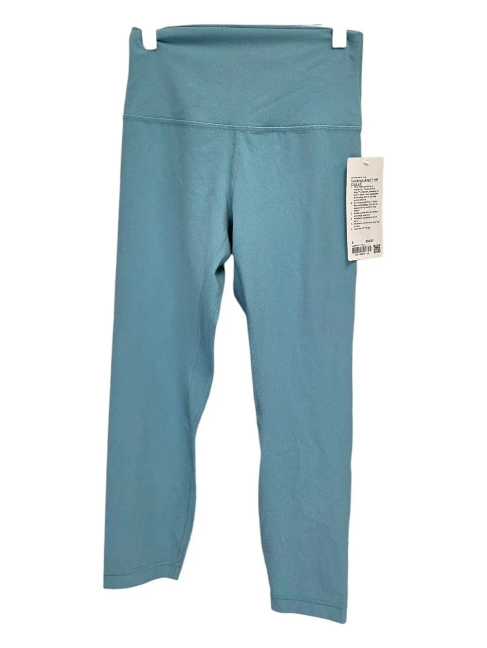 Lululemon Size 6 Align HR Crop 23'' Pants Teal Blue New!